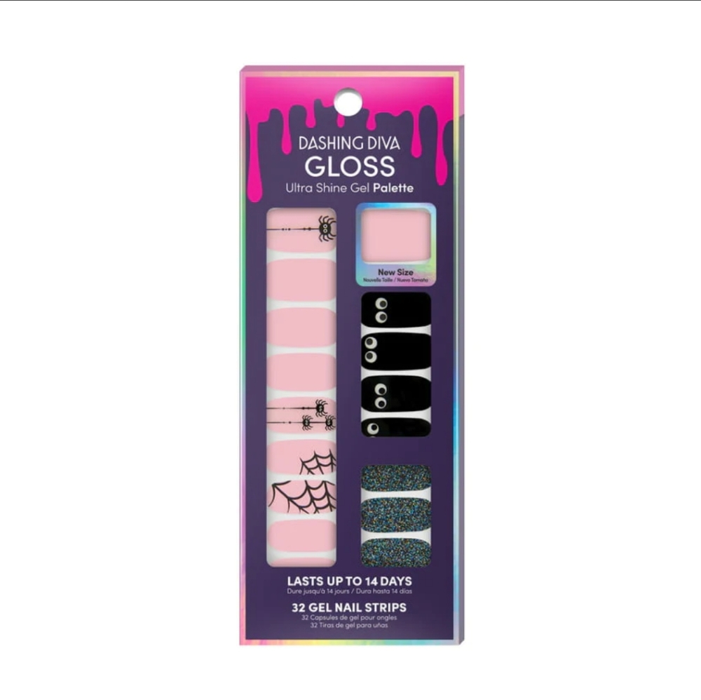 Panic Room Spider Webs Halloween DASHING DIVA Gloss Ultra Shine Gel Palette
